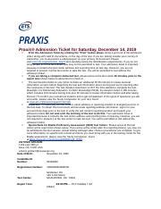 How to Print Praxis Admission Ticket: A Guide to Remember